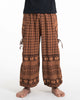 Unisex Hill Tribe Cotton Elephant Pants in Brown