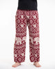 Unisex Diamond Elephant Lounge Set in Red