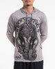 Sure Design Unisex Majestic Ganesha Hoodie Gray
