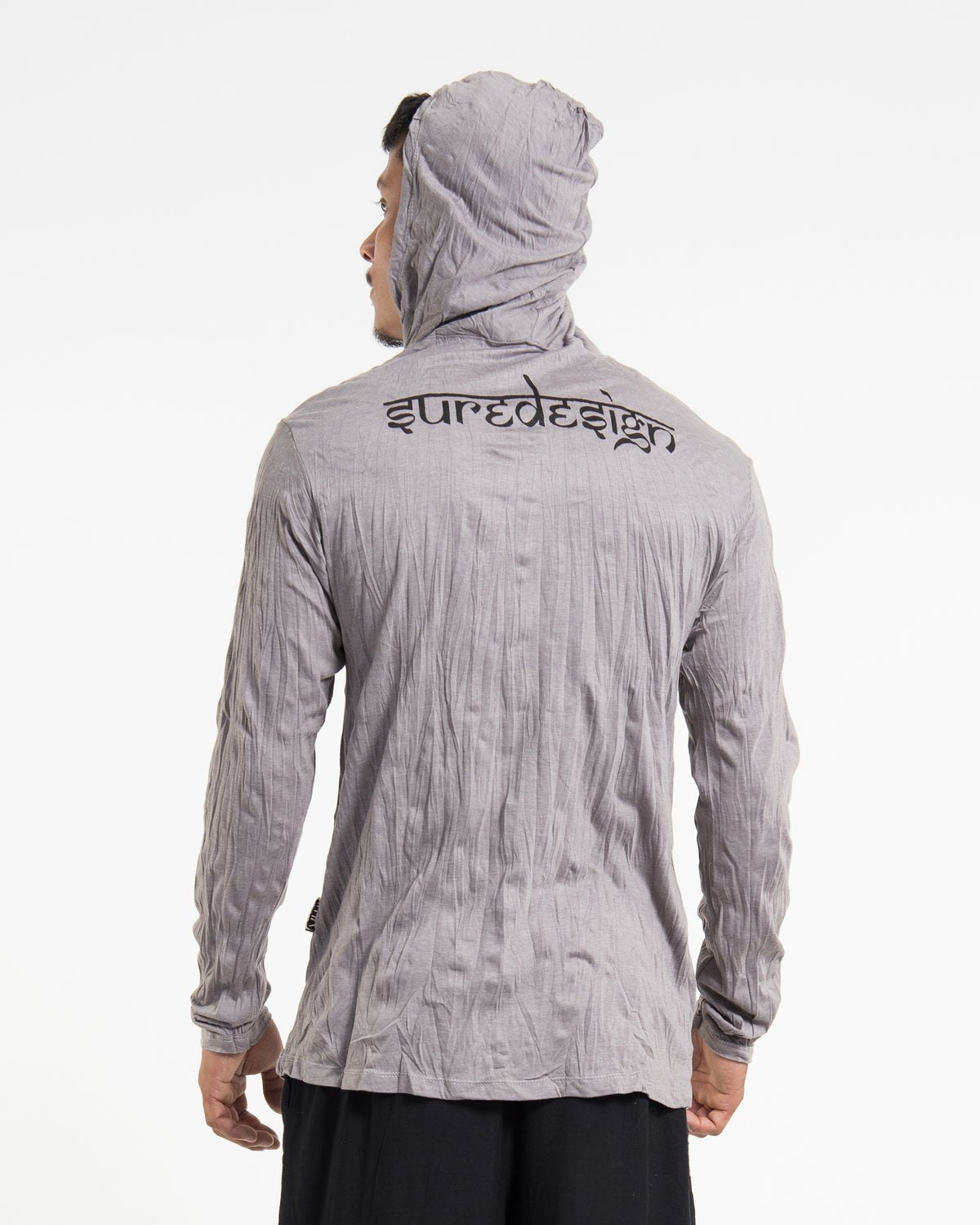 Sure Design Unisex Majestic Ganesha Hoodie Gray