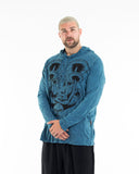 Wholesale Sure Design Unisex Spiritual Shroom Cat Hoodie Denim Blue - $12.00