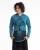Sure Design Unisex Tree of Life Hoodie Denim Blue
