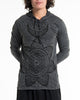 Sure Design Unisex Sacred Geometry Mandala Hoodie Black