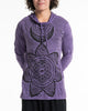 Sure Design Unisex Sacred Geometry Mandala Hoodie Purple