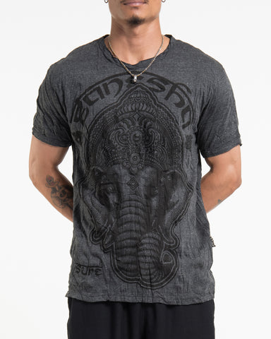 Sure Design Men's Majestic Ganesha T-Shirt Black
