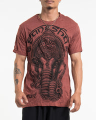 Sure Design Men's Majestic Ganesha T-Shirt Brick