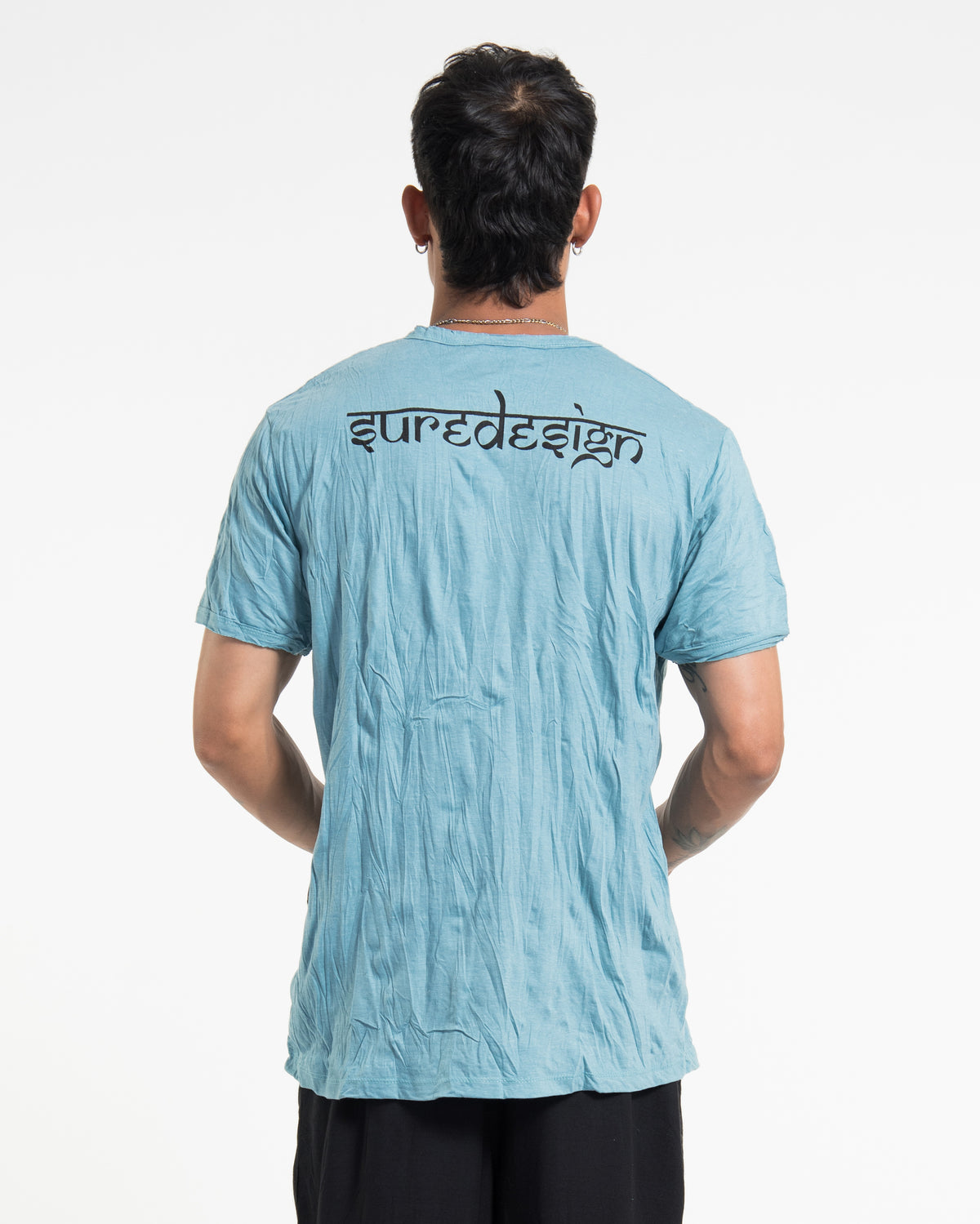 Sure Design Men's Majestic Ganesha T-Shirt Turquoise