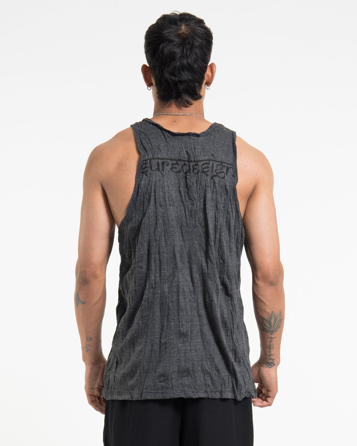 Sure Design Men's Majestic Ganesha Tank Top in Black