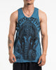 Sure Design Men's Majestic Ganesha Tank Top in Denim Blue