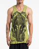 Sure Design Men's Majestic Ganesha Tank Top in Lime
