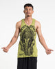 Sure Design Men's Majestic Ganesha Tank Top in Lime