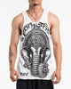 Sure Design Men's Majestic Ganesha Tank Top in White