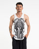 Sure Design Men's Majestic Ganesha Tank Top in White