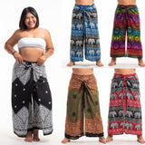 Wholesale Assorted set of 10 Plus Size Printed Palazzo Wrap Pants - $135.00