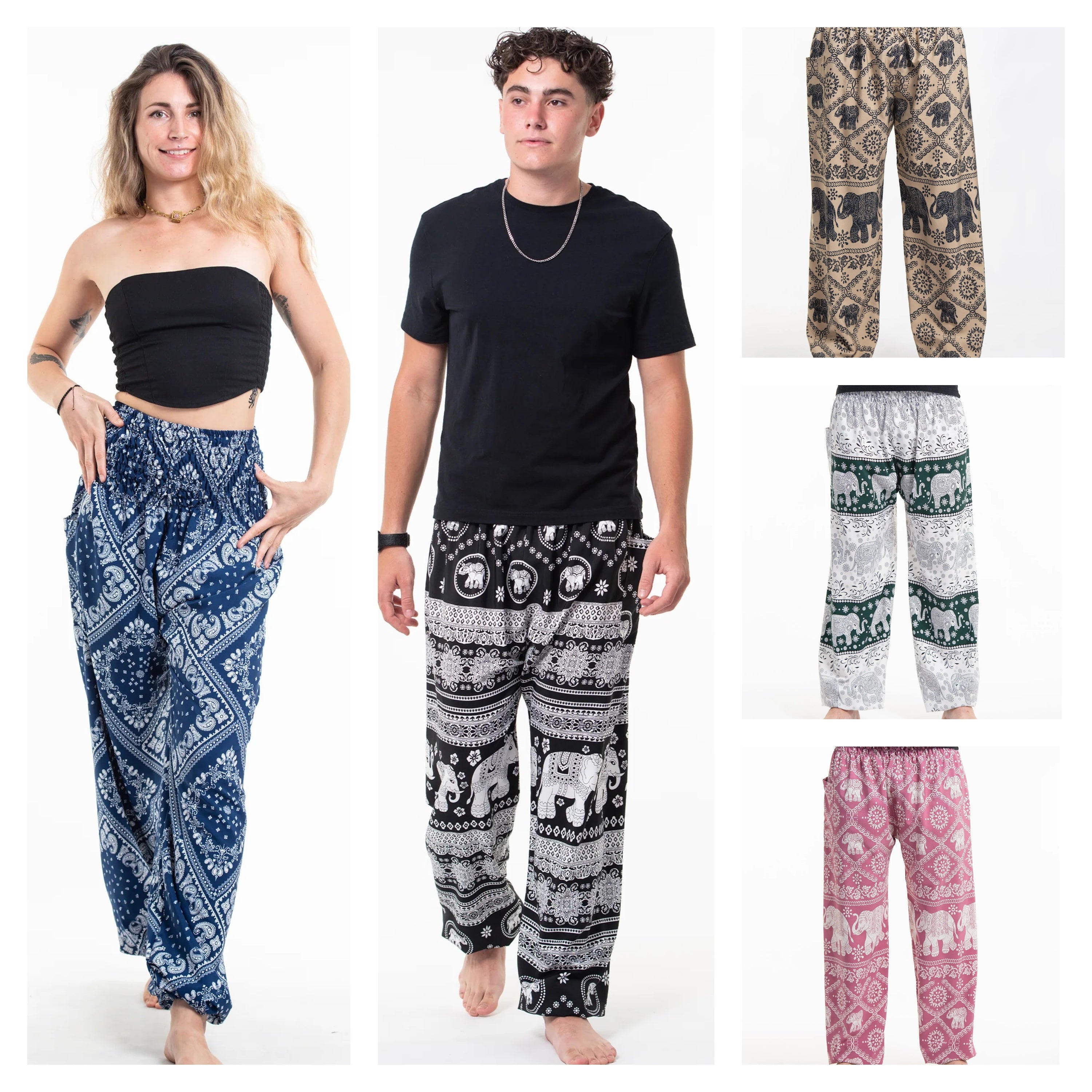 Assorted set of 5 Unisex Tall Harem Pants