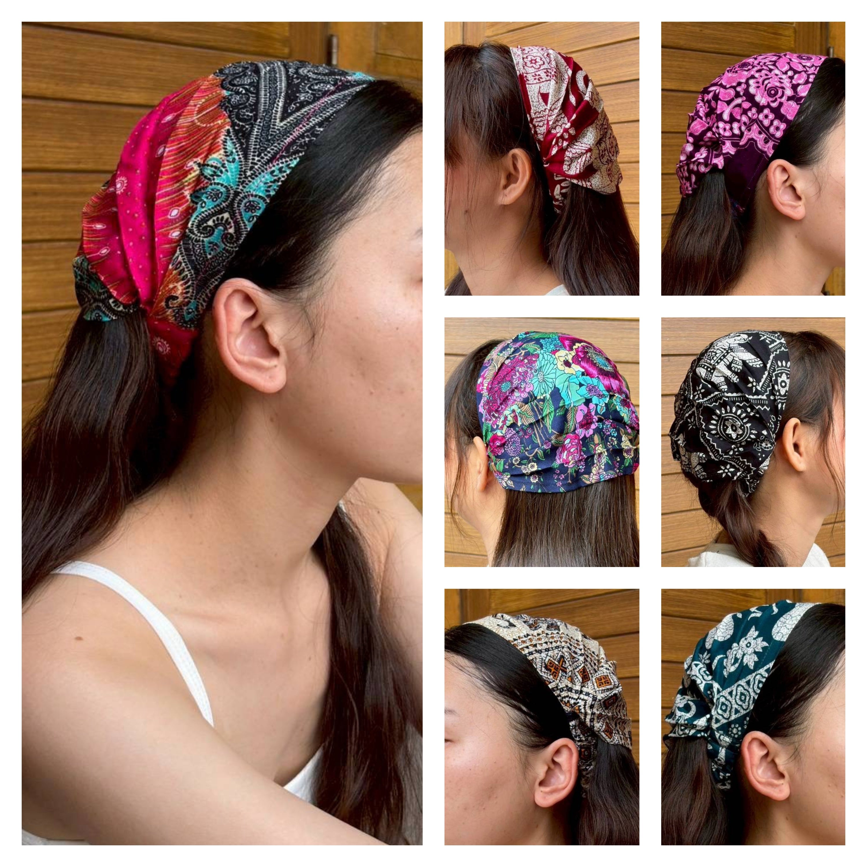 Assorted set of 10 Women's Rayon Hairbands
