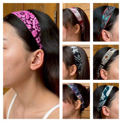 Assorted set of 10 Women's Rayon Hairbands
