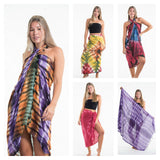 Wholesale Assorted set of 5 New Hand Made Super Soft Tie Dye Fabric Towel Beachwear Skirt - $35.00