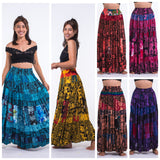 Wholesale Assorted set of 3 Patchwork Multi Printed Rayon Skirt - $42.00
