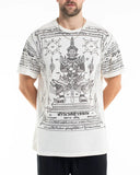 Wholesale Mens Guardian Demon Tattoo T-Shirt in White - $10.00