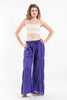 Pleated Cotton Palazzo Pants in Violet