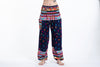 Triangles Unisex Harem Pants in Navy