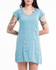 Sure Design Womens Solid Dress Turquoise