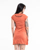 Sure Design Women's Spiritual Shroom Cat Dress Orange