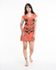 Sure Design Women's Spiritual Shroom Cat Dress Orange