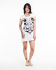 Sure Design Women's Spiritual Shroom Cat Dress White