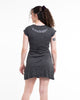 Sure Design Women's Hand of Om Dress Silver on Black