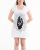 Sure Design Women's Hand of Om Dress White