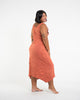 Sure Design Womens Octopus Scoop Neck Tank Dress Orange L/XL