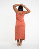 Sure Design Womens Octopus Scoop Neck Tank Dress Orange L/XL