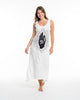 Sure Design Womens Hand of Om Long Tank Dress in White