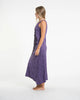 Sure Design Womens Hamsa Lotus Long Tank Dress in Purple