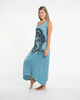 Sure Design Womens Divine Ganesh Long Tank Dress in Turquoise