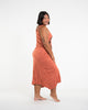 Sure Design Womens Infinitee Ohm Scoop Neck Tank Dress Orange L/XL