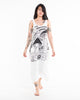 Sure Design Womens Magic Mushroom Long Tank Dress in White