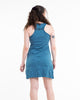 Sure Design Women's Spiritual Shroom Cat Tank Dress Denim Blue