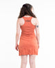Sure Design Women's Spiritual Shroom Cat Tank Dress Orange