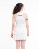 Sure Design Women's Spiritual Shroom Cat Tank Dress White