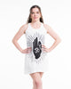 Sure Design Women's Hand of Om Tank Dress White