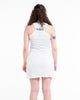 Sure Design Women's Hand of Om Tank Dress White