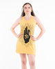 Sure Design Women's Hand of Om Tank Dress Yellow