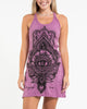 Sure Design Womens Hamsa Lotus Tank Dress in Pink