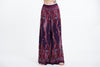 Paisley Feathers Palazzo Style Harem Pants in Purple