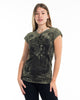 Sure Design Women's Antique Buddha T-Shirt Green