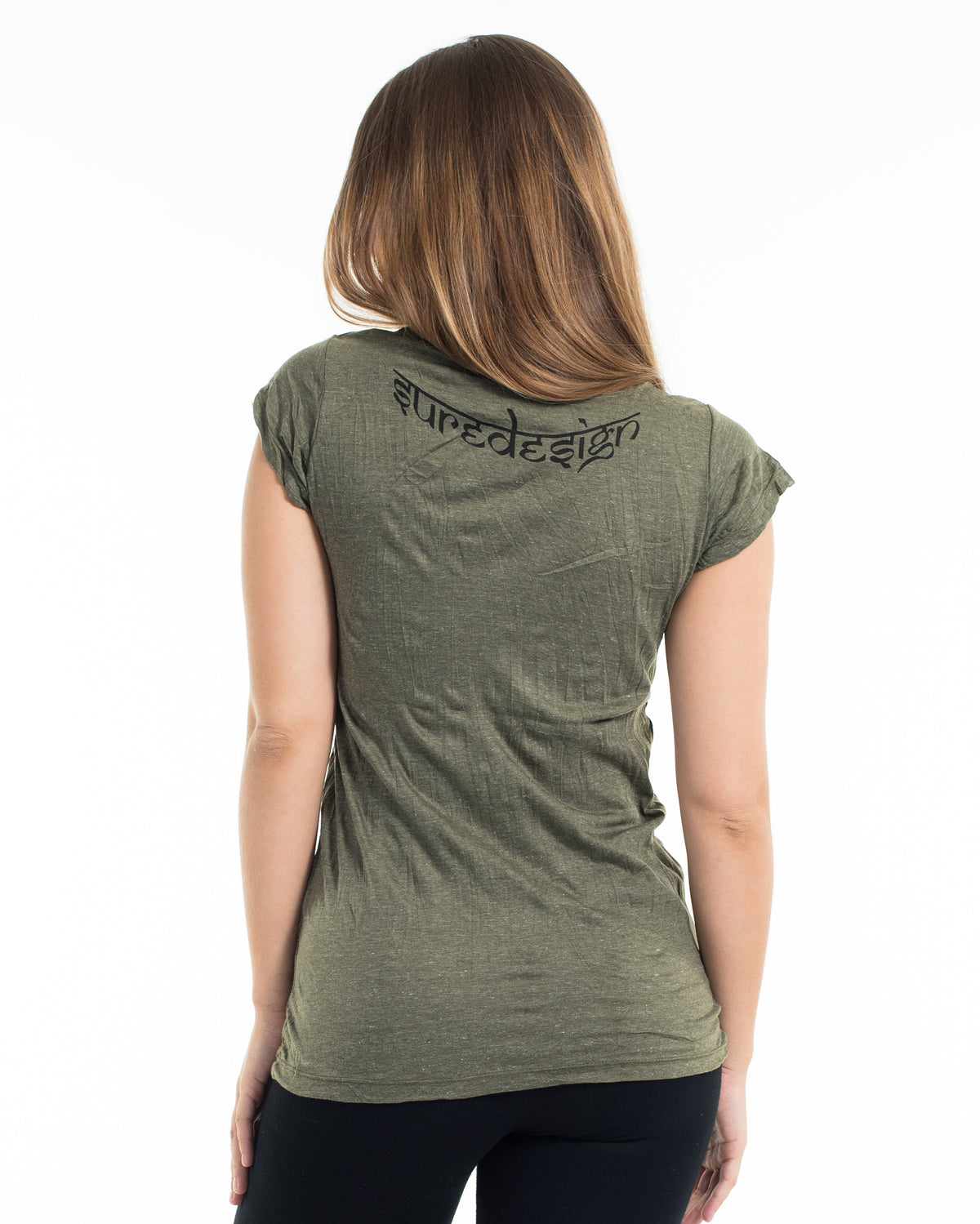 Sure Design Women's Antique Buddha T-Shirt Green