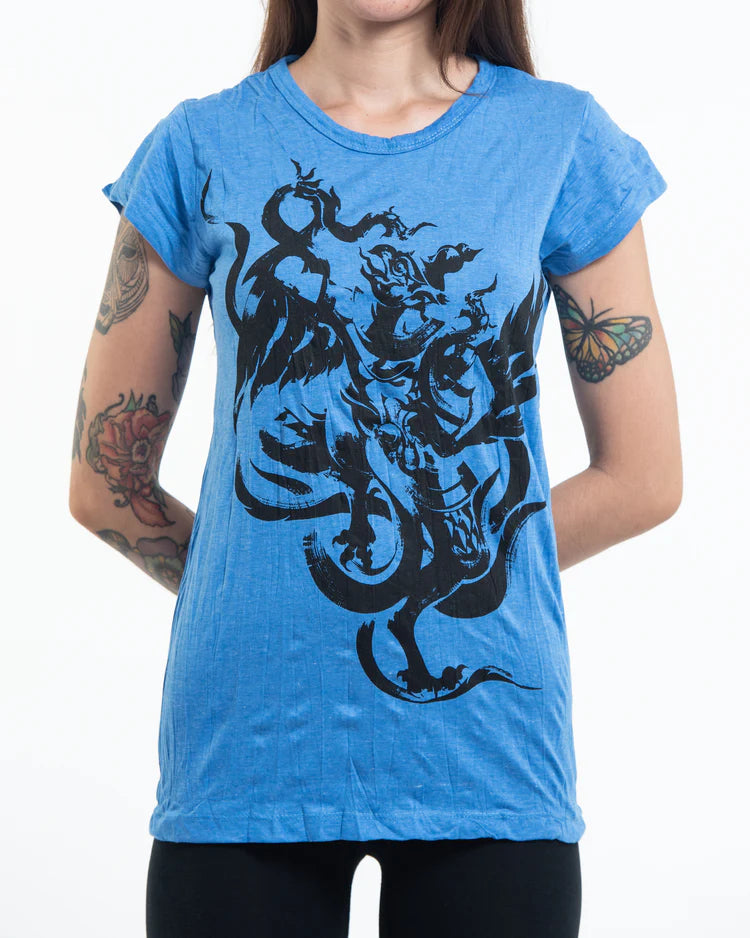 Sure Design Women's Garuda T-Shirt in Blue